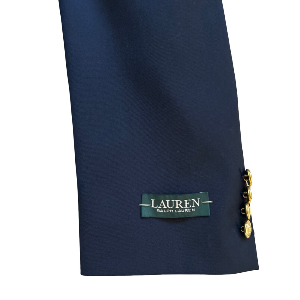 Ralph Lauren Navy Blue Blazer Sports Coat with Gold Buttons Men’s Size 42L - Picture 2 of 10